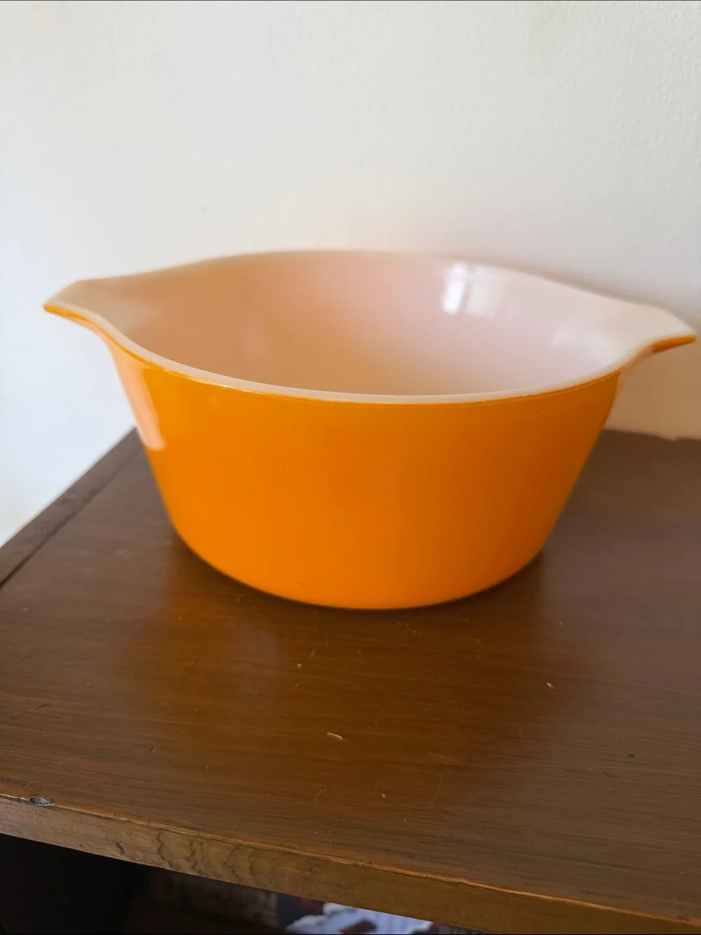 Pyrex Orange Mixing Bowl - Classic Home Kitchen Serving Bowl